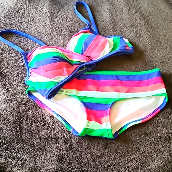 Boden Swim Boden Swim Bikini 2 Piece Pink Green Poshmark